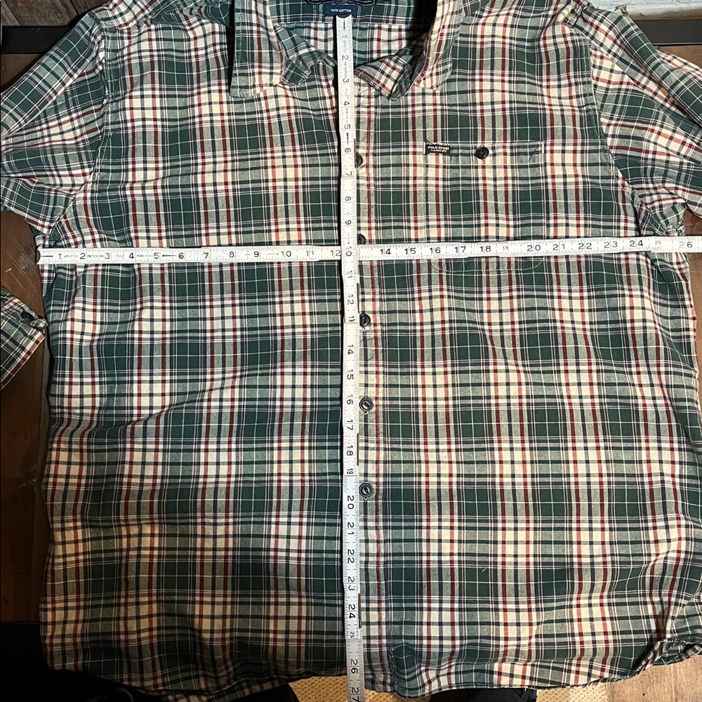 Ralph Lauren Polo Sport Green and White Plaid Button-Down Shirt - Picture 6 of 6